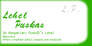 lehel puskas business card